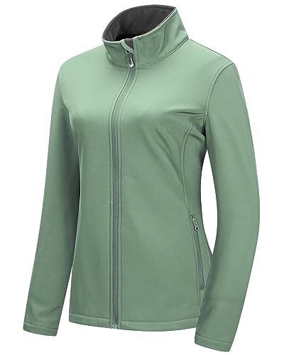 33,000ft Women's Softshell Jacket, Fleece Lined Warm Jacket Light